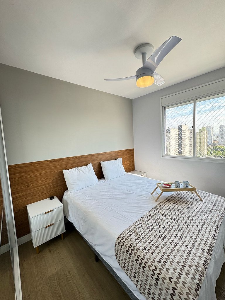 1110 B Ap Novo decorado c/ Wi-Fi e vaga de garagem