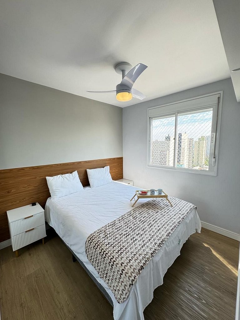 1110 B Ap Novo decorado c/ Wi-Fi e vaga de garagem