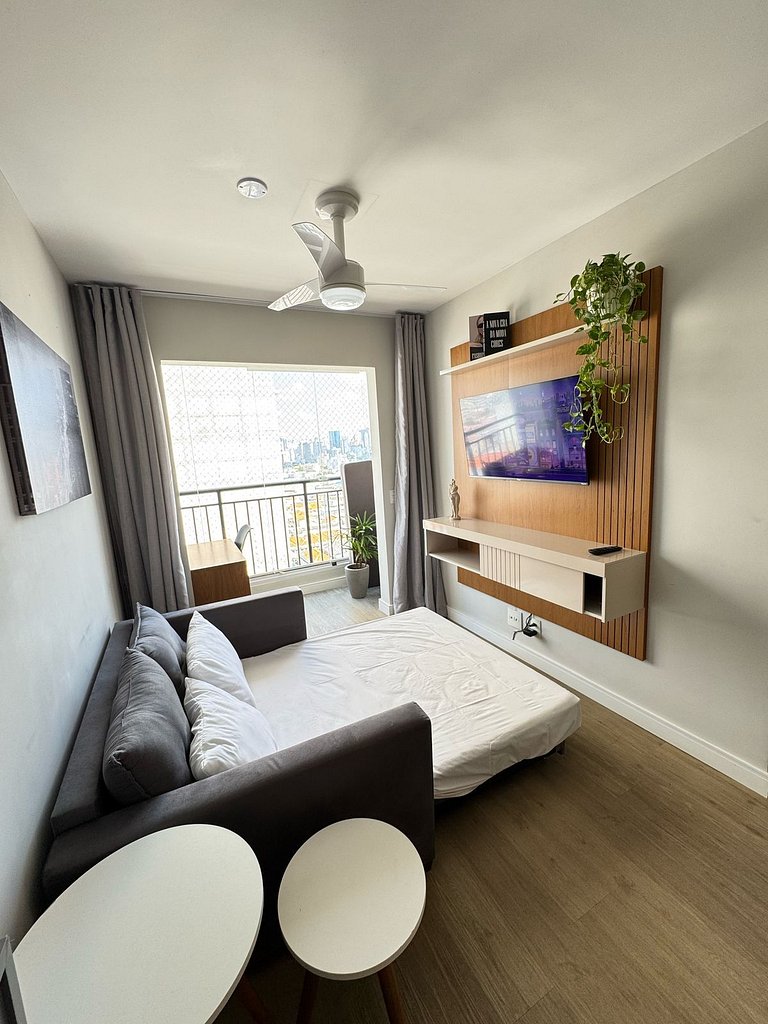 1110 B Ap Novo decorado c/ Wi-Fi e vaga de garagem