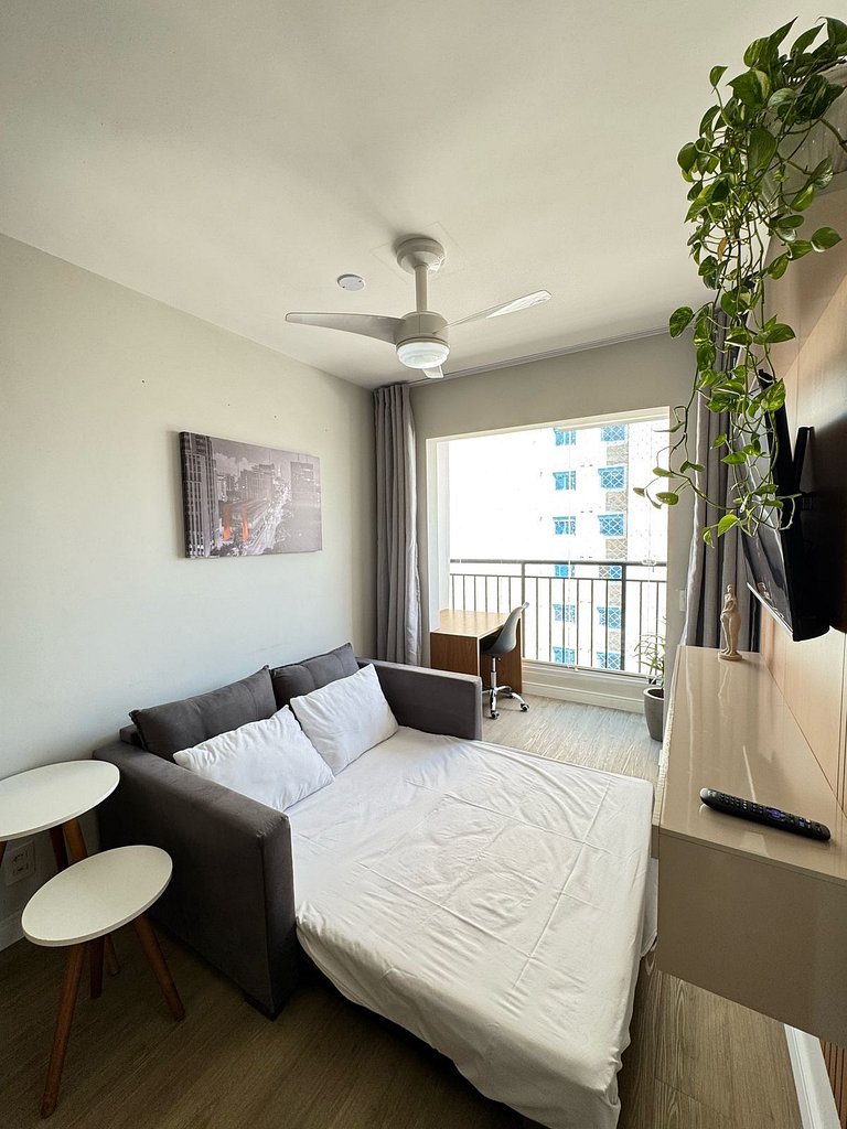 1110 B Ap Novo decorado c/ Wi-Fi e vaga de garagem