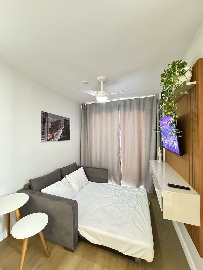 1110 B Ap Novo decorado c/ Wi-Fi e vaga de garagem