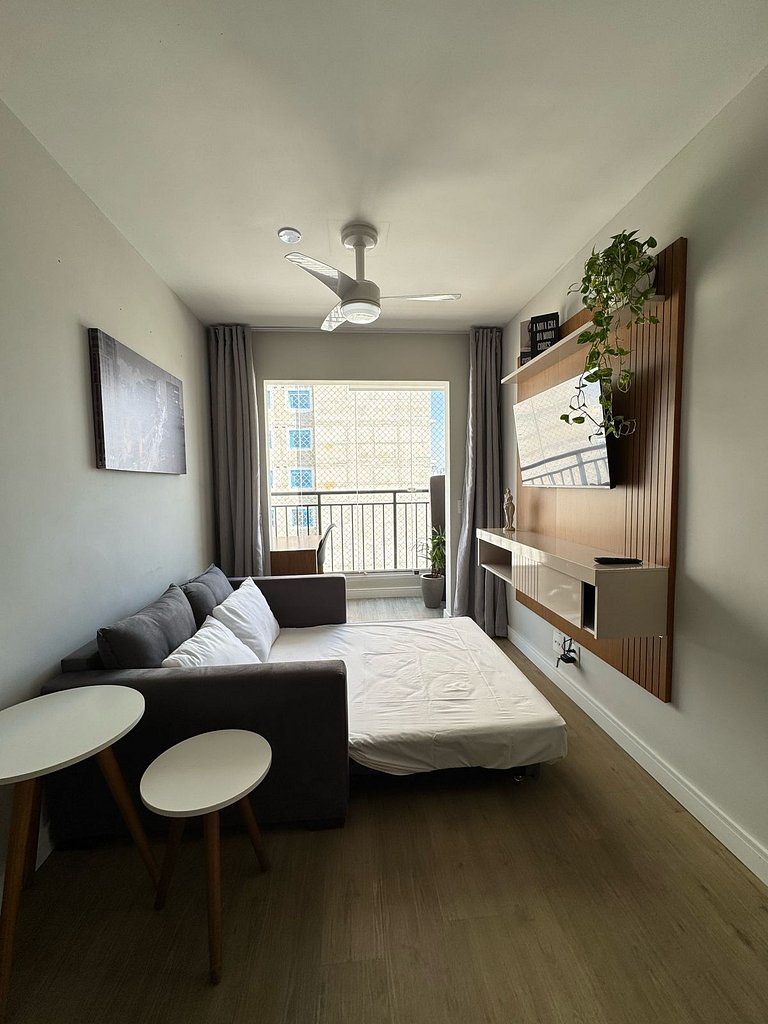 1110 B Ap Novo decorado c/ Wi-Fi e vaga de garagem