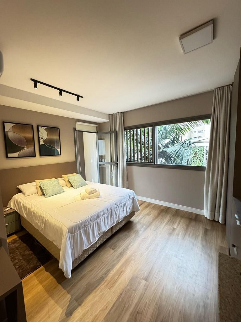 2023 Luxo no brooklin | A/C, academia, Wi-Fi