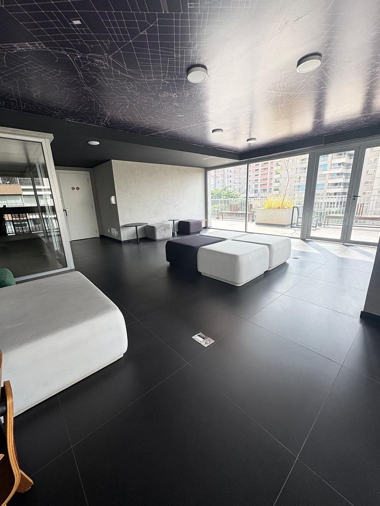 218 Ap Moema | Próx metrô e Ibira! A/C, Wifi, academia