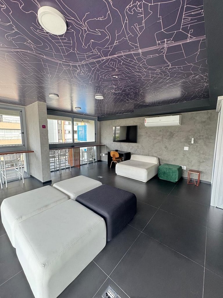 218 Ap Moema | Próx metrô e Ibira! A/C, Wifi, academia