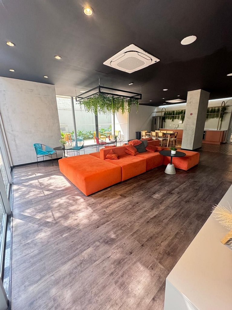 218 Ap Moema | Próx metrô e Ibira! A/C, Wifi, academia