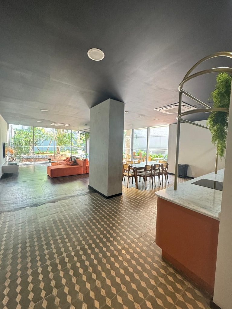 218 Ap Moema | Próx metrô e Ibira! A/C, Wifi, academia