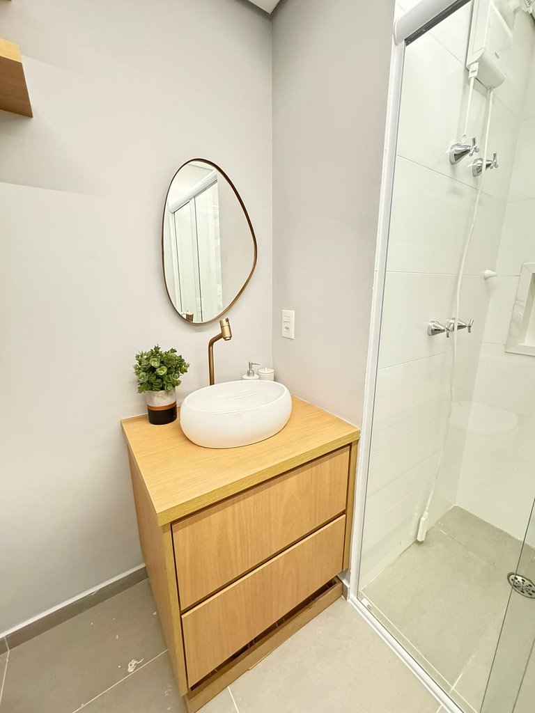 508 Ap Completo no Brooklin c/ Wi-Fi