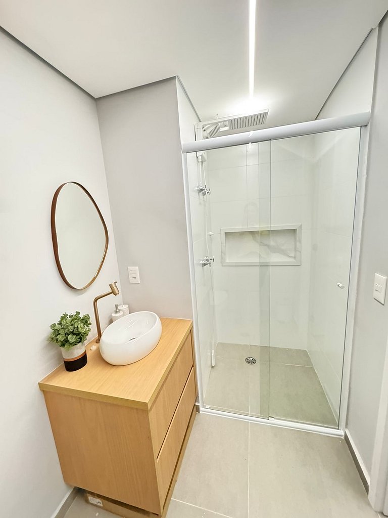 508 Ap Completo no Brooklin c/ Wi-Fi