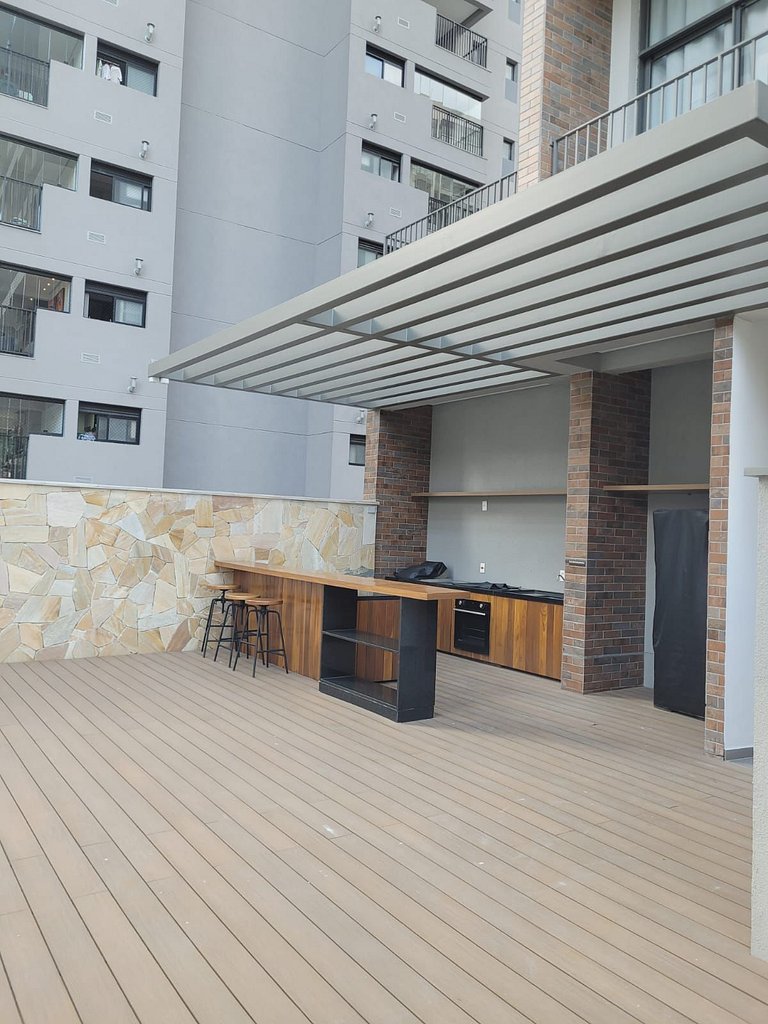 508 Ap Completo no Brooklin c/ Wi-Fi