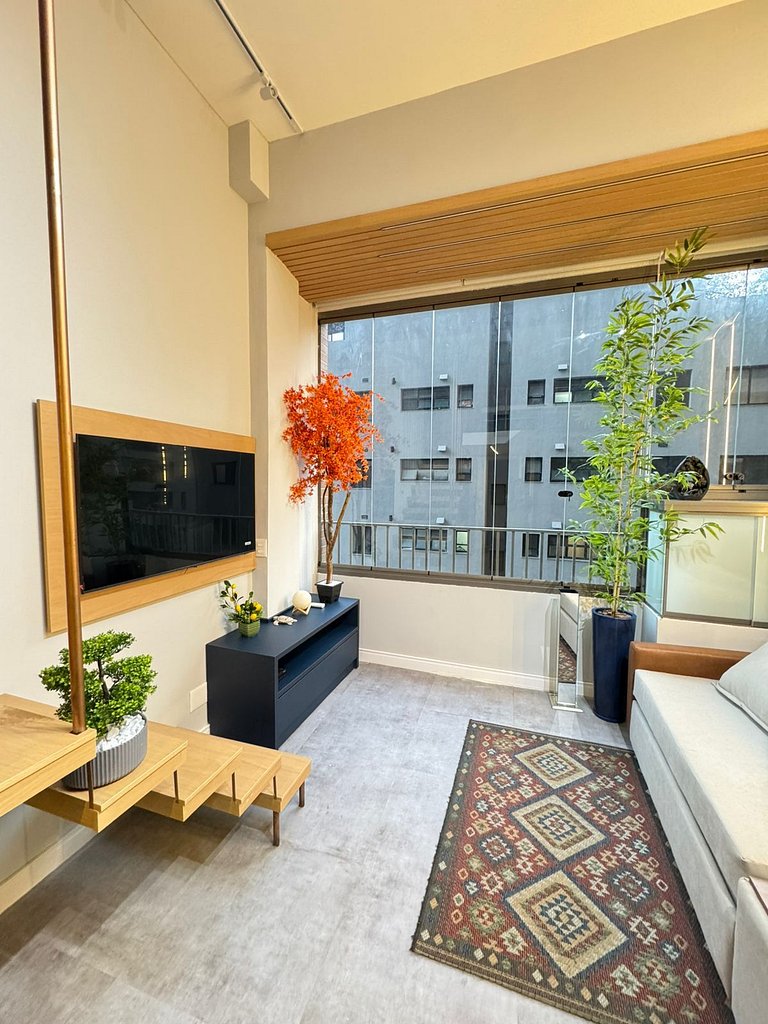 508 Ap Completo no Brooklin c/ Wi-Fi