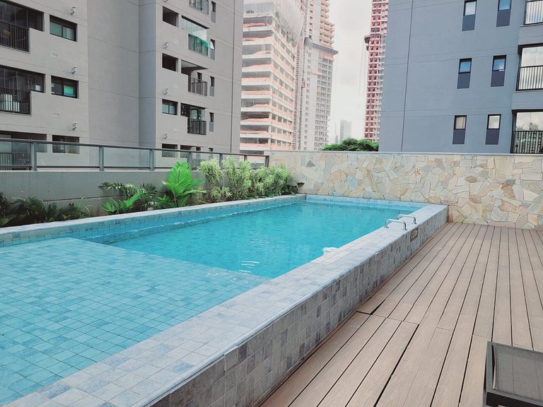 508 Ap Completo no Brooklin c/ Wi-Fi