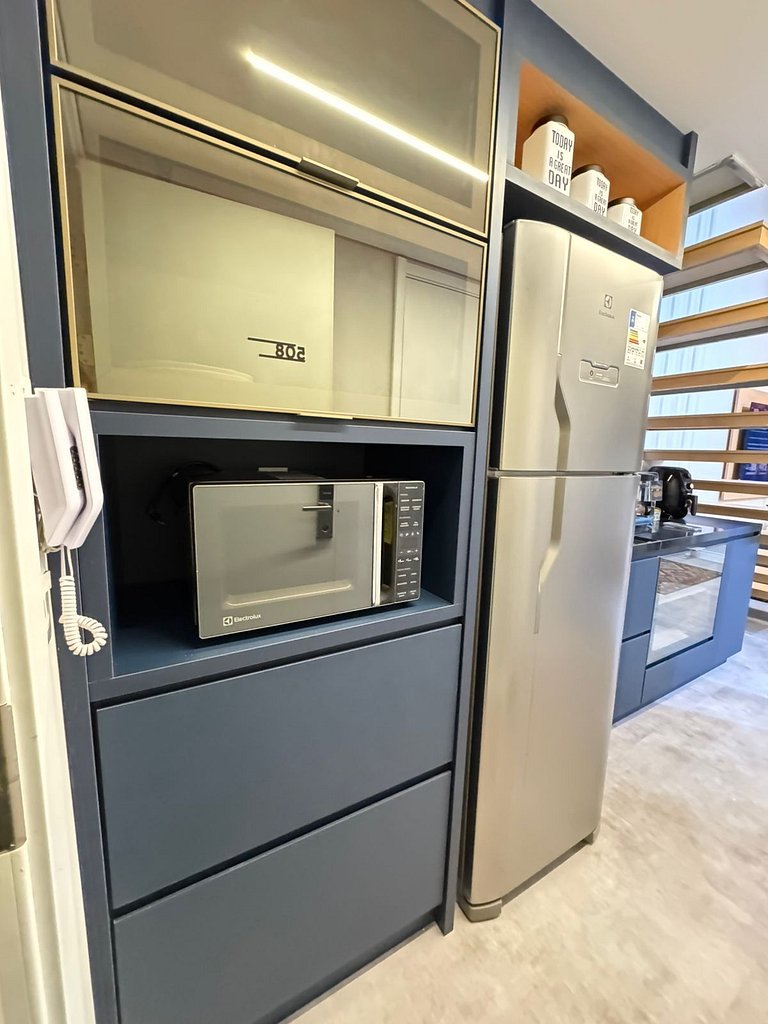 508 Ap Completo no Brooklin c/ Wi-Fi