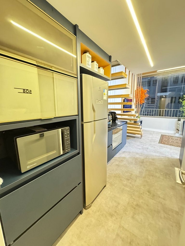 508 Ap Completo no Brooklin c/ Wi-Fi