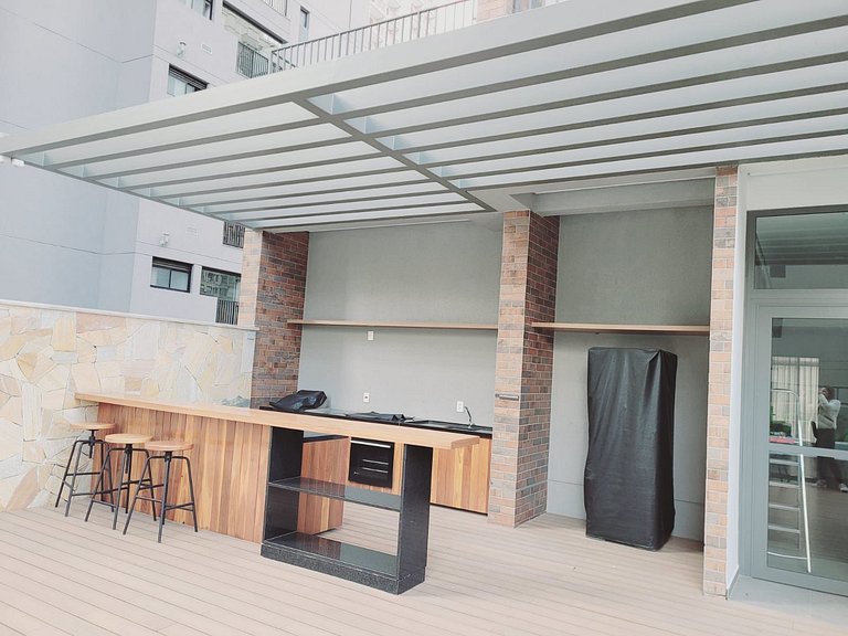 508 Ap Completo no Brooklin c/ Wi-Fi