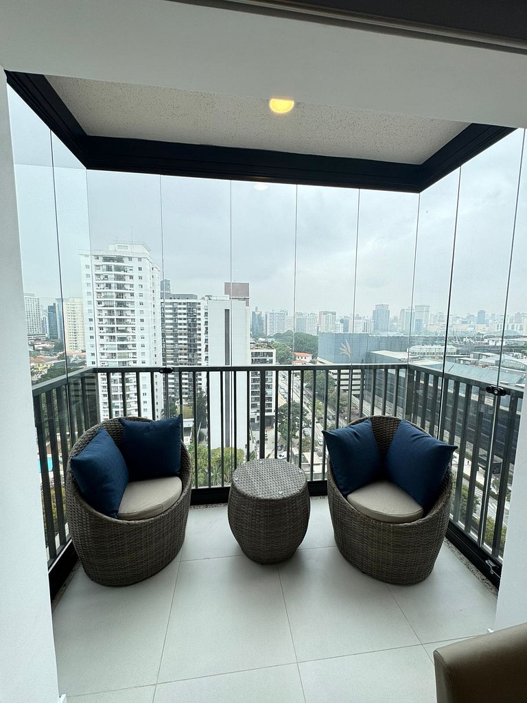 1512 Ap Pinheiros | Próximo ao metro c/ Wi-Fi, A/C