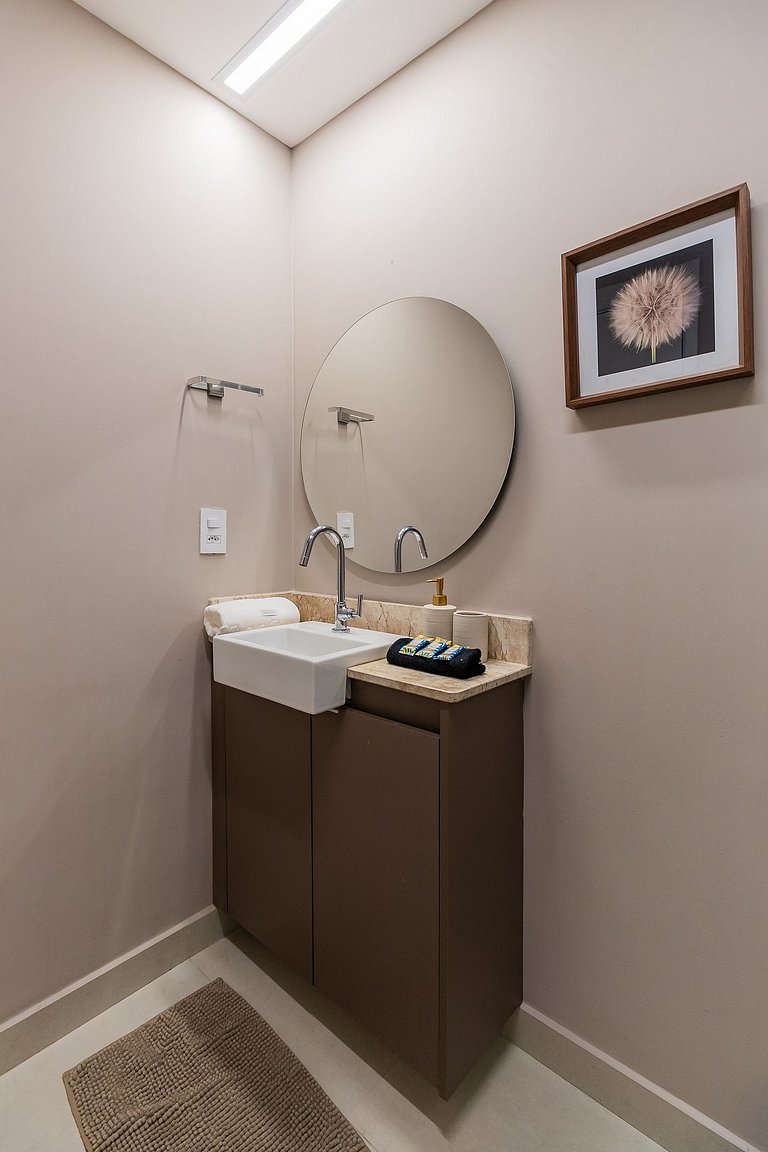 2023 Luxo no brooklin | A/C, academia, Wi-Fi