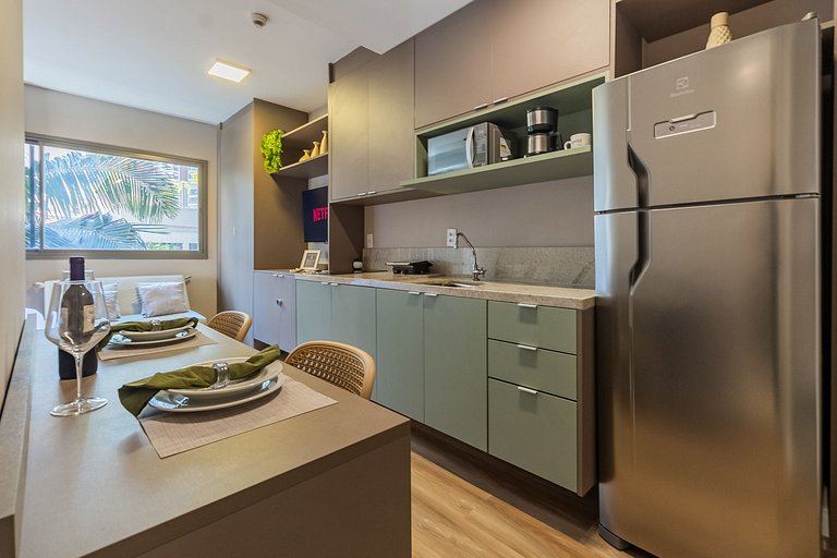 2023 Luxo no brooklin | A/C, academia, Wi-Fi