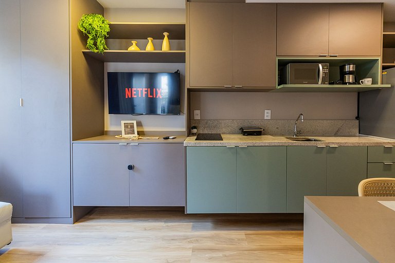 2023 Luxo no brooklin | A/C, academia, Wi-Fi