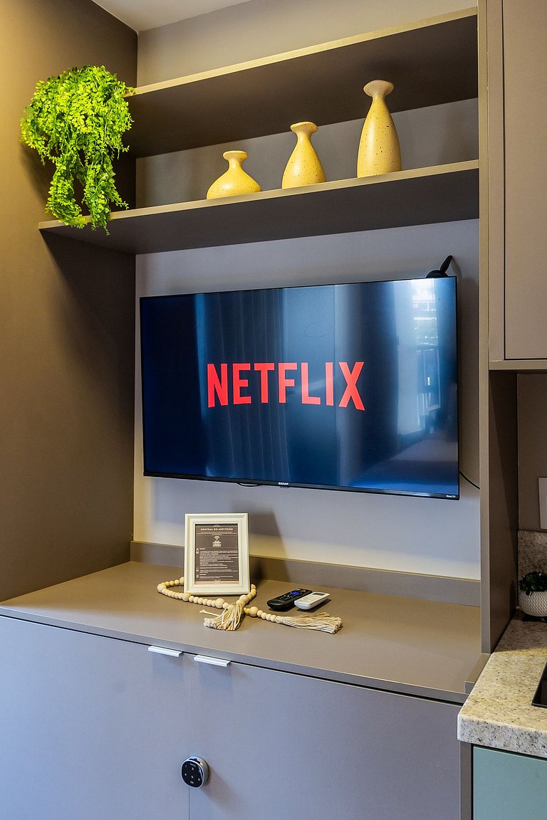 2023 Luxo no brooklin | A/C, academia, Wi-Fi