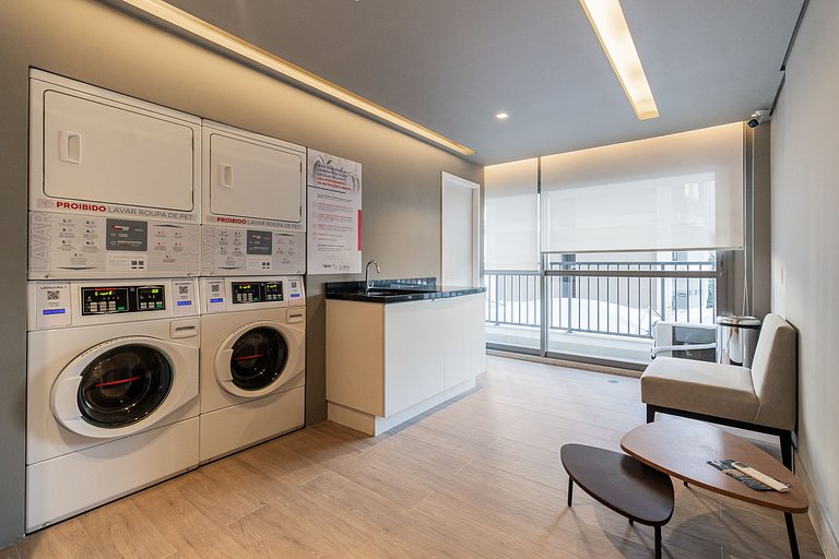 2023 Luxo no brooklin | A/C, academia, Wi-Fi