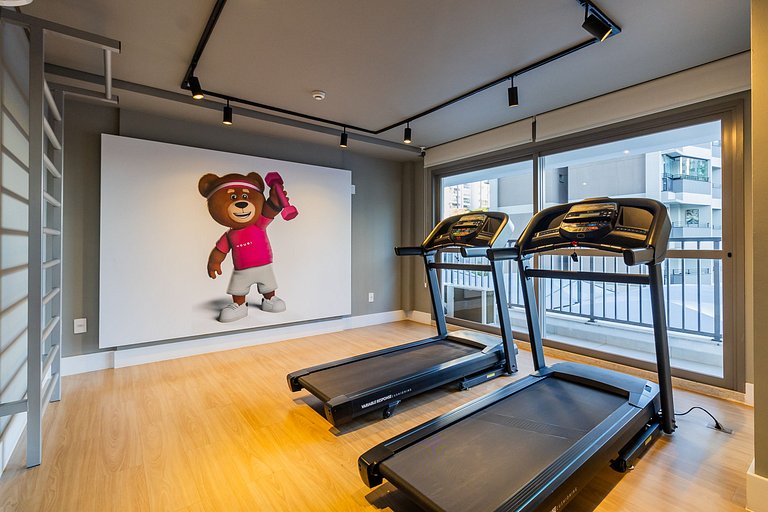 2023 Luxo no brooklin | A/C, academia, Wi-Fi