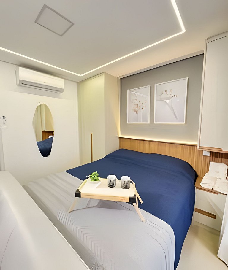 4013 Studio no Brooklin c/ Wifi e Ar Condicionado