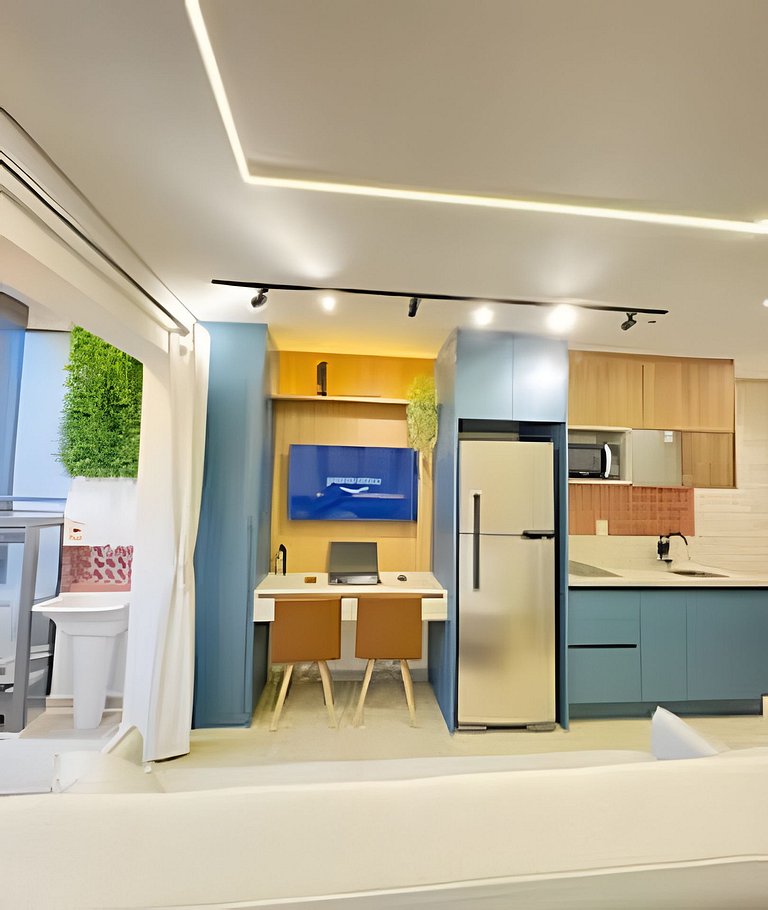 4013 Studio no Brooklin c/ Wifi e Ar Condicionado