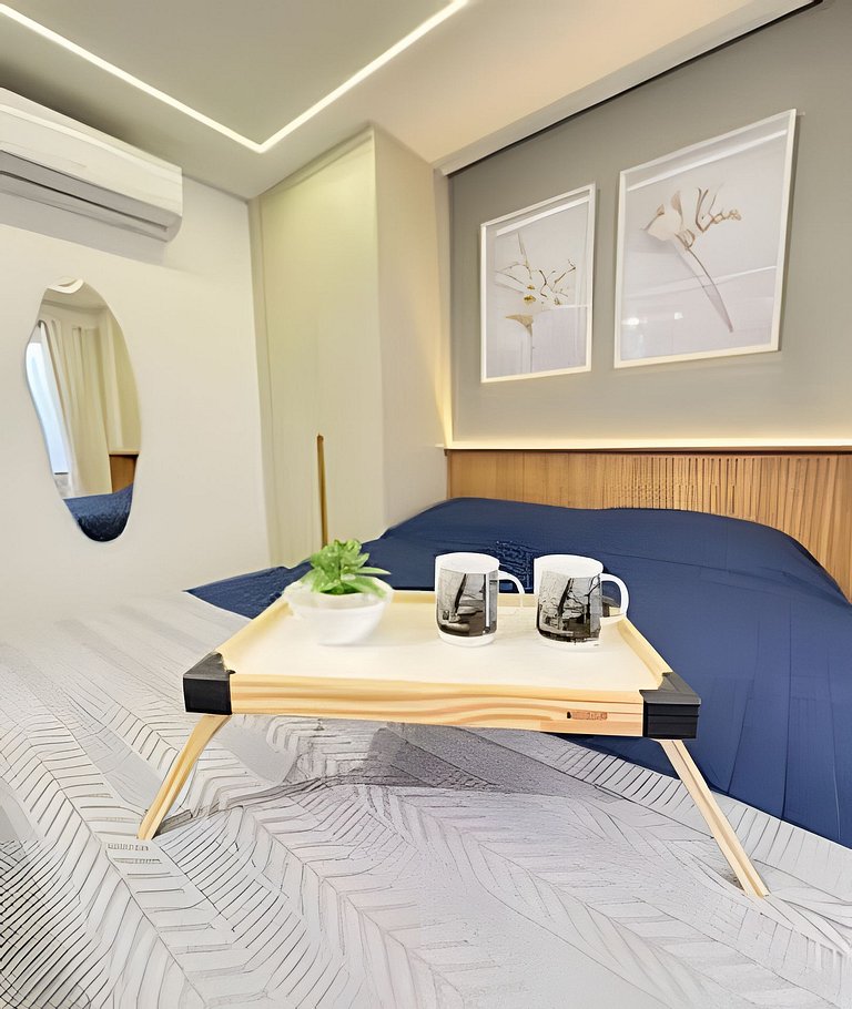 4013 Studio no Brooklin c/ Wifi e Ar Condicionado