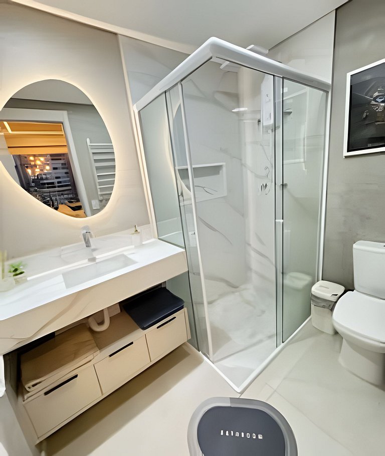 4013 Studio no Brooklin c/ Wifi e Ar Condicionado