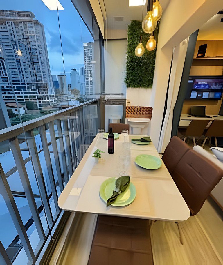 4013 Studio no Brooklin c/ Wifi e Ar Condicionado