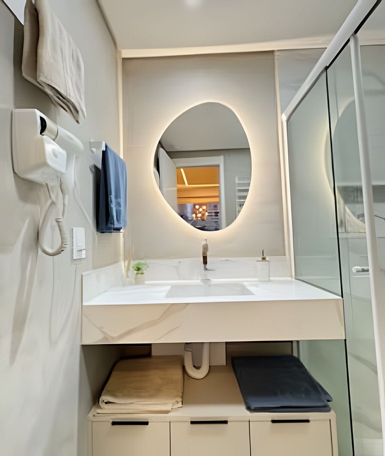 4013 Studio no Brooklin c/ Wifi e Ar Condicionado