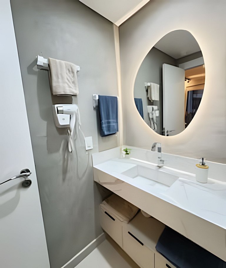 4013 Studio no Brooklin c/ Wifi e Ar Condicionado