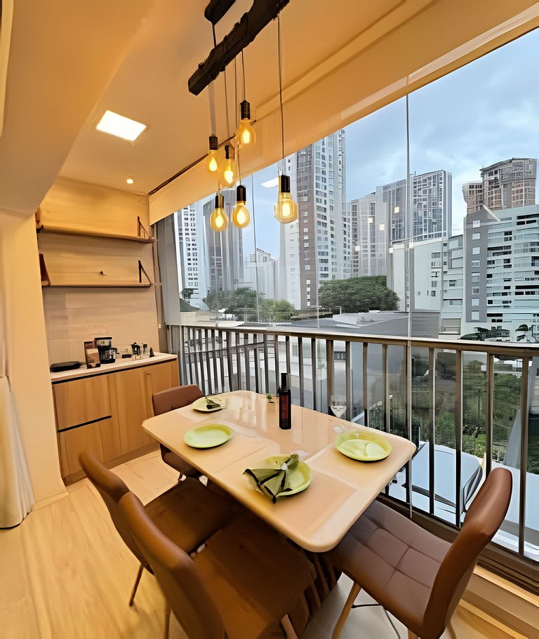 4013 Studio no Brooklin c/ Wifi e Ar Condicionado