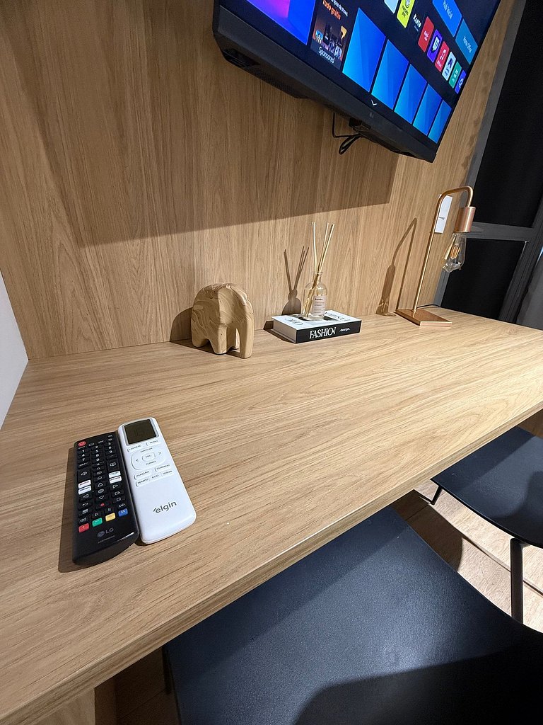 3011 Brooklin | Studio Novo c/ AC e Academia