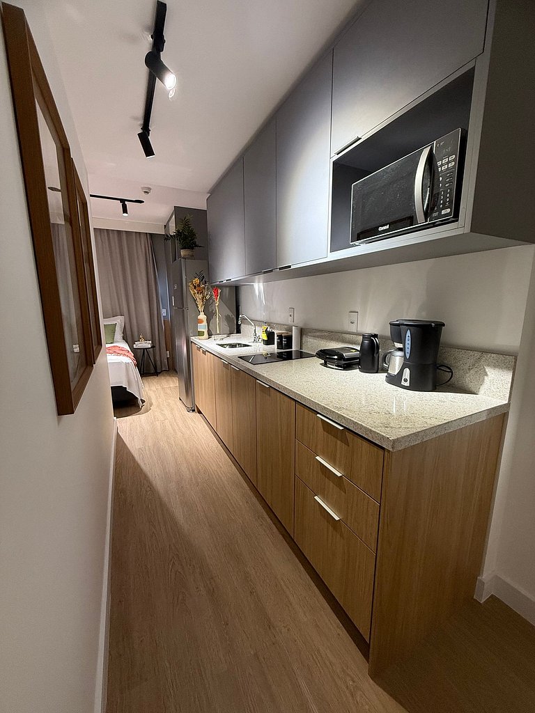 3011 Brooklin | Studio Novo c/ AC e Academia