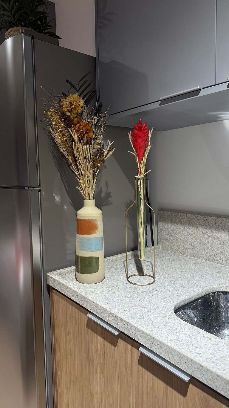 3011 Brooklin | Studio Novo c/ AC e Academia