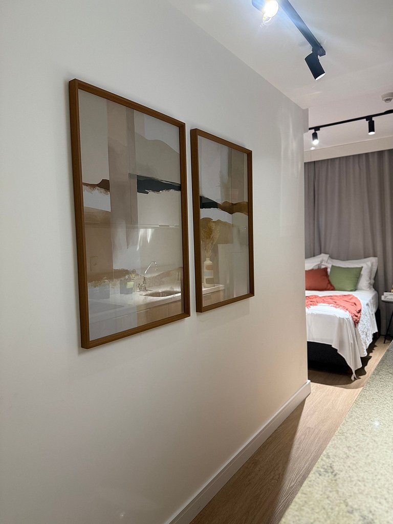 3011 Brooklin | Studio Novo c/ AC e Academia