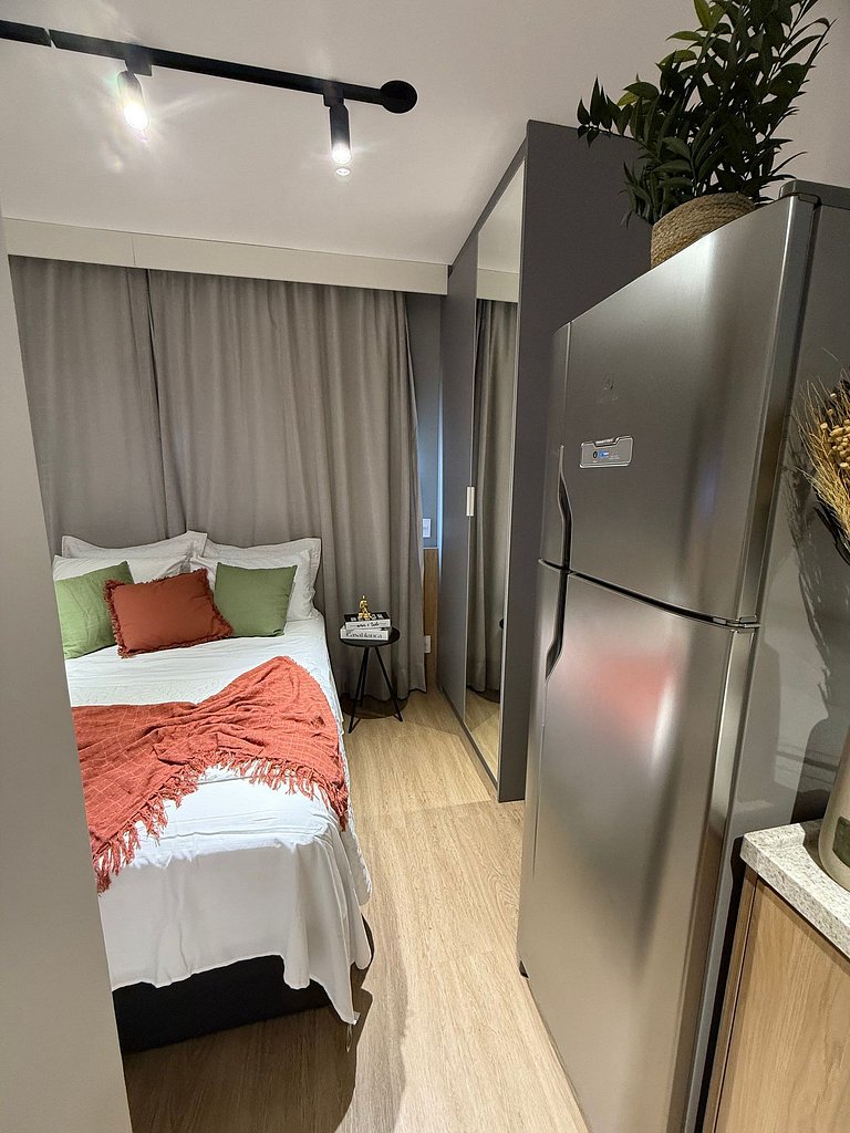 3011 Brooklin | Studio Novo c/ AC e Academia