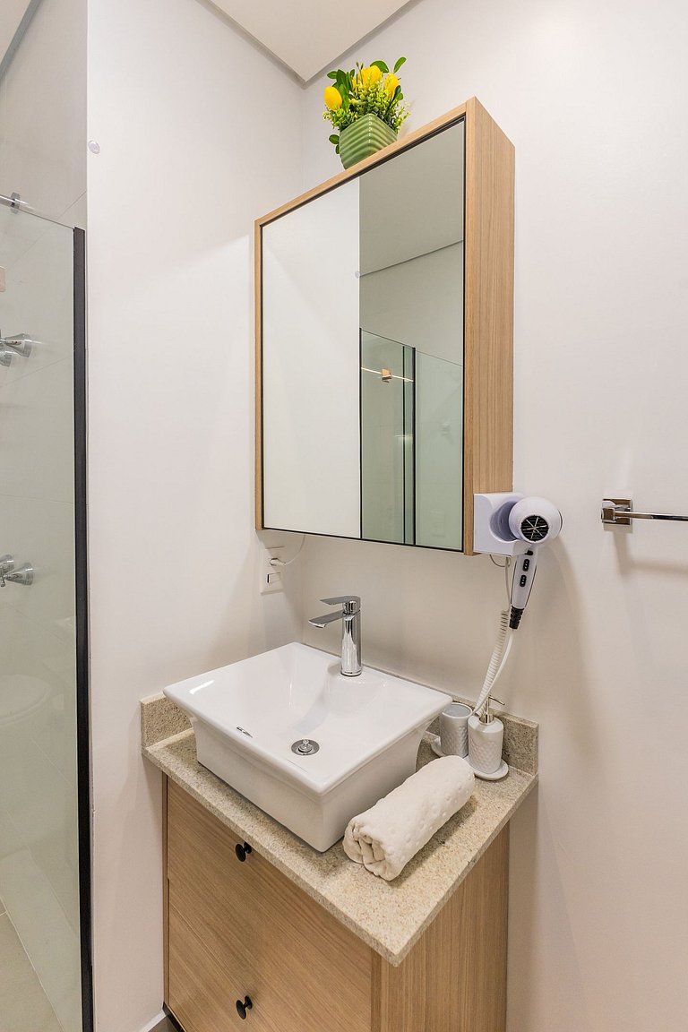 509 Luxo No Brooklin C/ Ar condicionado + Piscina