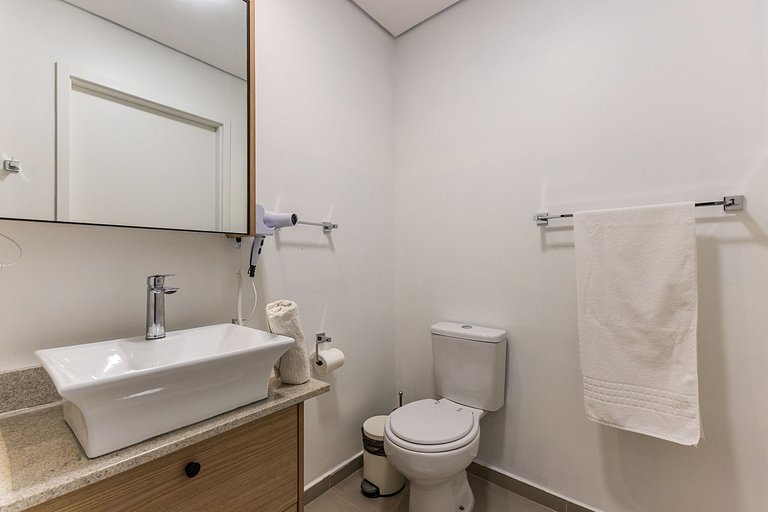 509 Luxo No Brooklin C/ Ar condicionado + Piscina