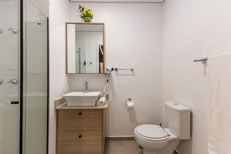 509 Luxo No Brooklin C/ Ar condicionado + Piscina