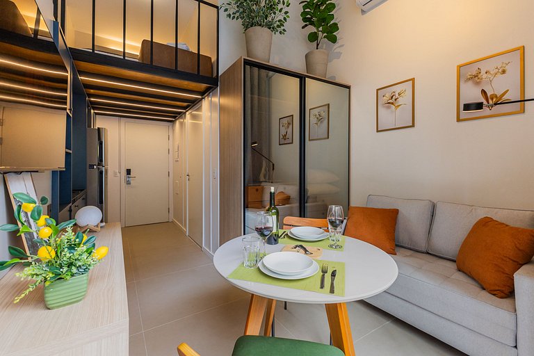 509 Luxo No Brooklin C/ Ar condicionado + Piscina