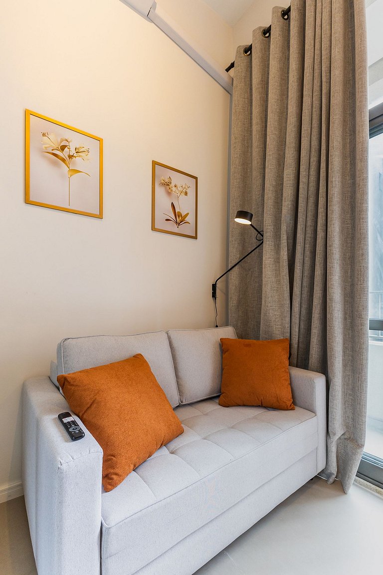 509 Luxo No Brooklin C/ Ar condicionado + Piscina