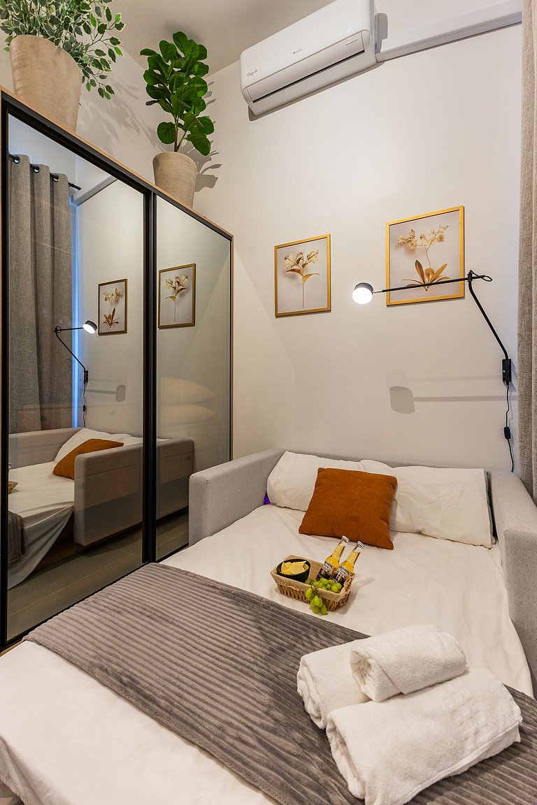 509 Luxo No Brooklin C/ Ar condicionado + Piscina