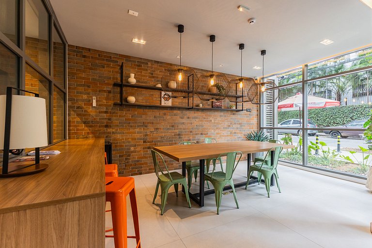 509 Luxo No Brooklin C/ Ar condicionado + Piscina