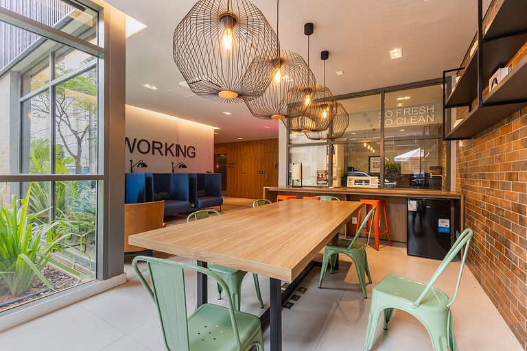 509 Luxo No Brooklin C/ Ar condicionado + Piscina