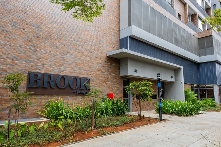 509 Luxo No Brooklin C/ Ar condicionado + Piscina