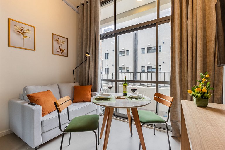 509 Luxo No Brooklin C/ Ar condicionado + Piscina