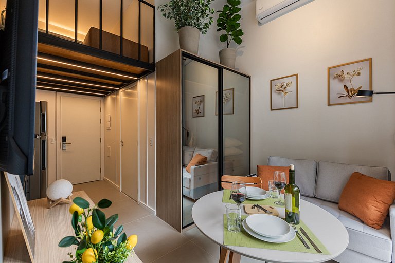 509 Luxo No Brooklin C/ Ar condicionado + Piscina